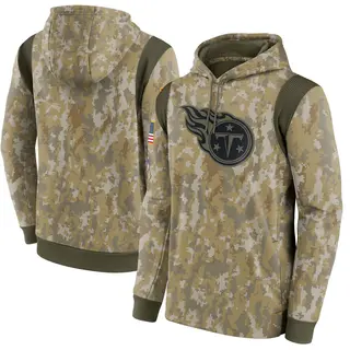 Tennessee Titans Men's 2021 Salute to Service Therma Performance Pullover Hoodie - Camo