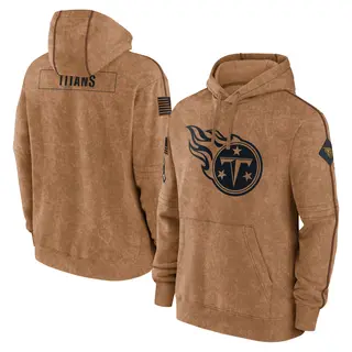 Tennessee Titans Men's 2023 Salute to Service Club Pullover Hoodie - Brown