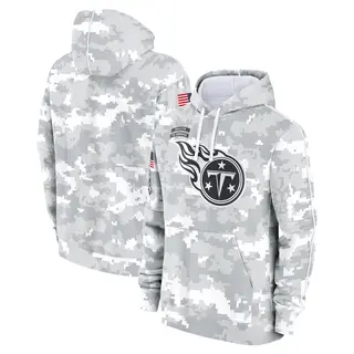 Tennessee Titans Men's 2024 Salute to Service Club Fleece Pullover Hoodie - Arctic Camo