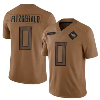 Tennessee Titans Men's Bishop Fitzgerald Limited 2023 Salute To Service Jersey - Brown