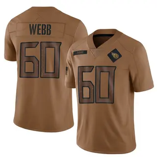 Tennessee Titans Men's Clay Webb Limited 2023 Salute To Service Jersey - Brown