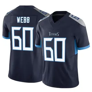 Tennessee Titans Men's Clay Webb Limited Vapor F.U.S.E. Jersey - Navy