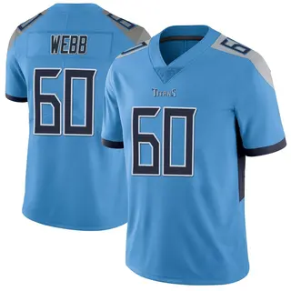 Tennessee Titans Men's Clay Webb Limited Vapor Untouchable Jersey - Light Blue