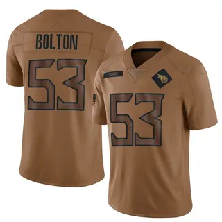 Tennessee Titans Men's Curtis Bolton III Limited 2023 Salute To Service Jersey - Brown