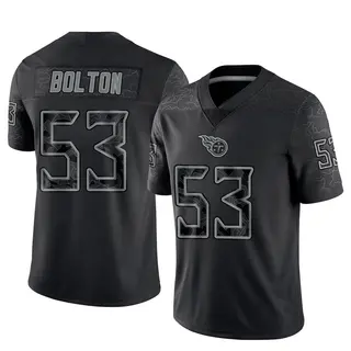 Tennessee Titans Men's Curtis Bolton III Limited Reflective Jersey - Black