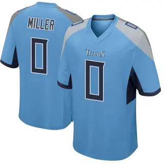 Tennessee Titans Men's Rasheed Miller Game Jersey - Light Blue