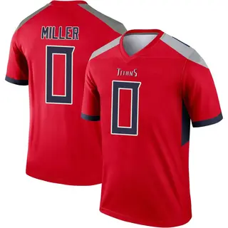 Tennessee Titans Men's Rasheed Miller Legend Inverted Jersey - Red