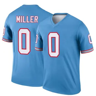 Tennessee Titans Men's Rasheed Miller Legend Oilers Throwback Jersey - Light Blue