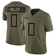 Tennessee Titans Men's Rasheed Miller Limited 2025 Salute to Service Jersey - Olive