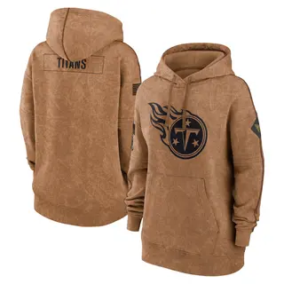 Tennessee Titans Women's 2023 Salute to Service Pullover Hoodie - Brown