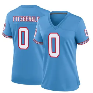 Tennessee Titans Women's Bishop Fitzgerald Game Oilers Throwback Alternate Jersey - Light Blue