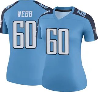 Tennessee Titans Women's Clay Webb Legend Color Rush Jersey - Light Blue