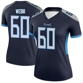 Tennessee Titans Women's Clay Webb Legend Jersey - Navy