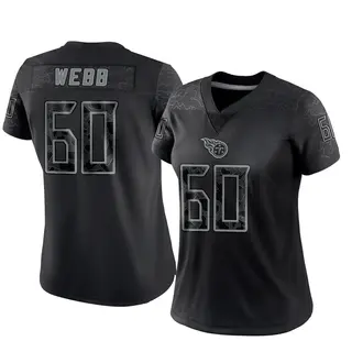 Tennessee Titans Women's Clay Webb Limited Reflective Jersey - Black