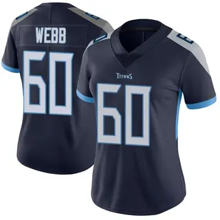 Tennessee Titans Women's Clay Webb Limited Vapor Untouchable Jersey - Navy