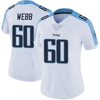Tennessee Titans Women's Clay Webb Limited Vapor Untouchable Jersey - White