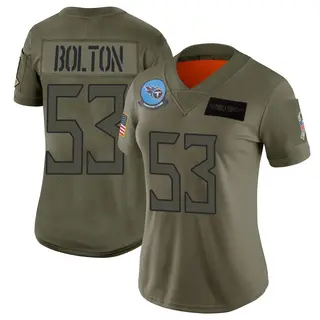 Tennessee Titans Women's Curtis Bolton III Limited 2019 Salute to Service Jersey - Camo