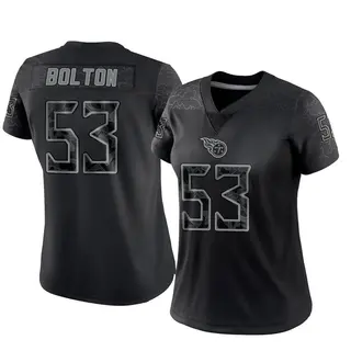 Tennessee Titans Women's Curtis Bolton III Limited Reflective Jersey - Black