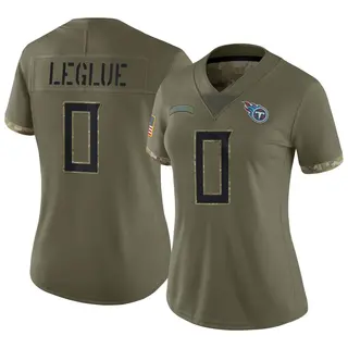 Tennessee Titans Women's John Leglue Limited 2022 Salute To Service Jersey - Olive