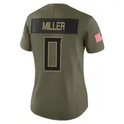 Tennessee Titans Women's Rasheed Miller Limited 2025 Salute to Service Jersey - Olive
