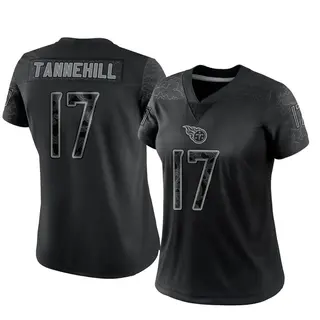 Tennessee Titans Women's Ryan Tannehill Limited Reflective Jersey - Black