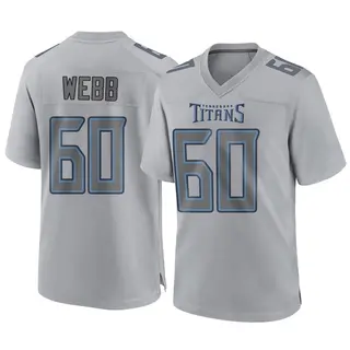 Tennessee Titans Youth Clay Webb Game Atmosphere Fashion Jersey - Gray