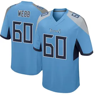 Tennessee Titans Youth Clay Webb Game Jersey - Light Blue