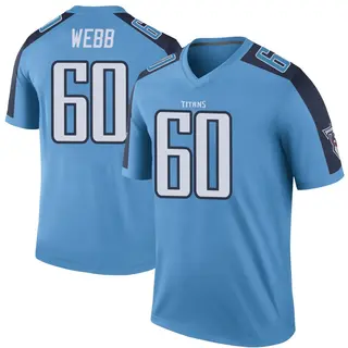 Tennessee Titans Youth Clay Webb Legend Color Rush Jersey - Light Blue