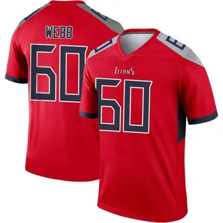 Tennessee Titans Youth Clay Webb Legend Inverted Jersey - Red