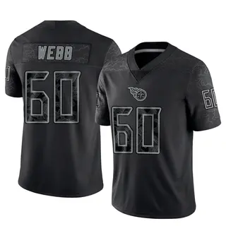 Tennessee Titans Youth Clay Webb Limited Reflective Jersey - Black