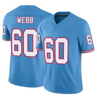 Tennessee Titans Youth Clay Webb Limited Vapor F.U.S.E. Jersey - Light Blue