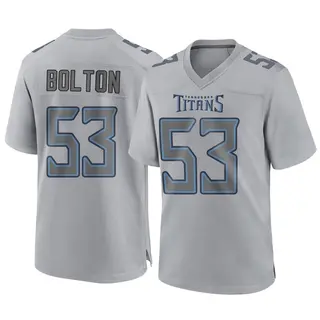 Tennessee Titans Youth Curtis Bolton III Game Atmosphere Fashion Jersey - Gray