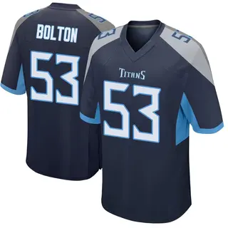 Tennessee Titans Youth Curtis Bolton III Game Jersey - Navy