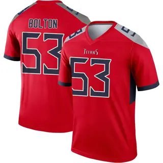 Tennessee Titans Youth Curtis Bolton III Legend Inverted Jersey - Red