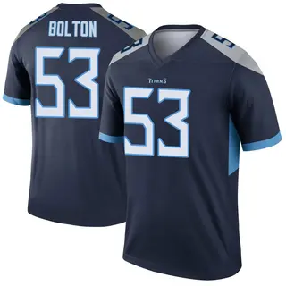 Tennessee Titans Youth Curtis Bolton III Legend Jersey - Navy