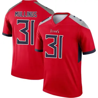 Tennessee Titans Youth Kalel Mullings Legend Inverted Jersey - Red