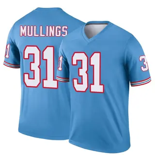Tennessee Titans Youth Kalel Mullings Legend Oilers Throwback Jersey - Light Blue