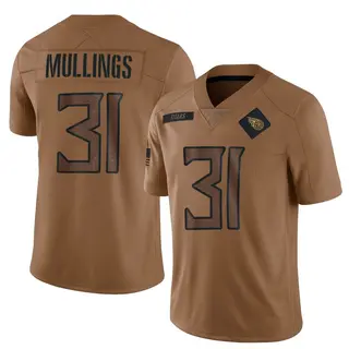 Tennessee Titans Youth Kalel Mullings Limited 2023 Salute To Service Jersey - Brown