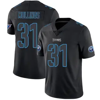 Tennessee Titans Youth Kalel Mullings Limited Jersey - Black Impact