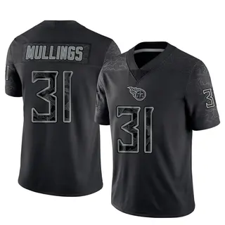 Tennessee Titans Youth Kalel Mullings Limited Reflective Jersey - Black
