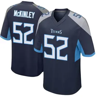 Tennessee Titans Youth Takkarist McKinley Game Jersey - Navy